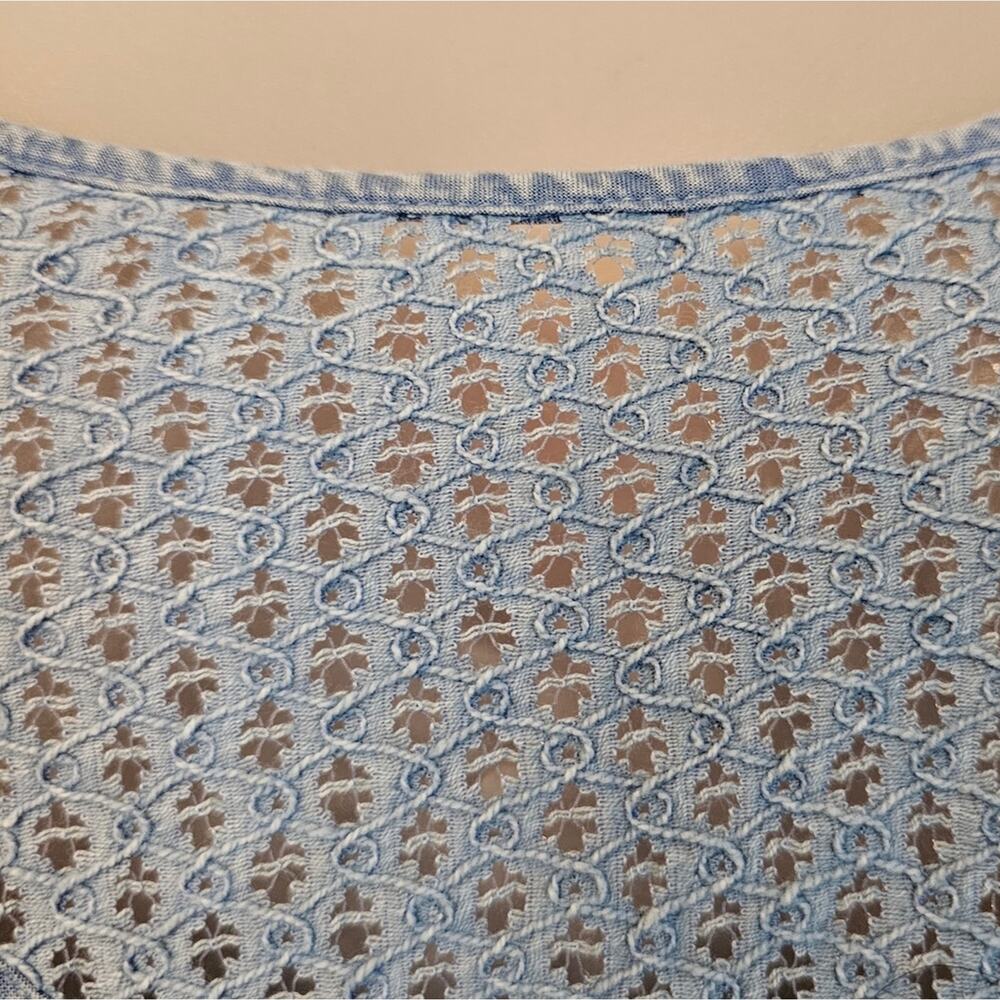 Earthbound Women's boho Baby Blue High Low handkerchief hemline Tank Dress Sz XL - Picture 5 of 15